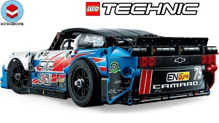 YouTube Thumbnail LEGO Technic 42153 NASCAR Next Gen Chevrolet Camaro ZL1 - LEGO Speed Build Review