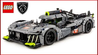 YouTube Thumbnail LEGO TECHNIC 42156 PEUGEOT 9X8 24H Le Mans Hybrid Speed Build - Brick Builder