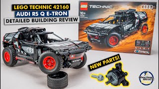 YouTube Thumbnail LEGO Technic 42160 Audi RS Q e-tron detailed building review
