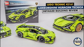 YouTube Thumbnail LEGO Technic 42161 Lamborghini Huracán Tecnica detailed building review