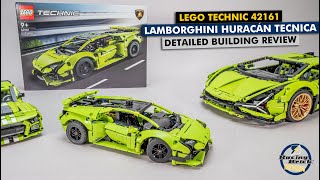YouTube Thumbnail LEGO Technic 42161 Lamborghini Huracán Tecnica detailed building review