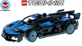 YouTube Thumbnail LEGO Technic 42162 Bugatti Bolide Agile Blue - LEGO Speed Build Review