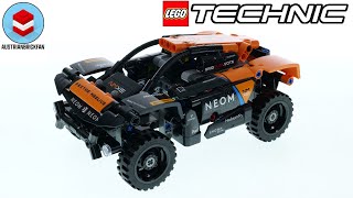 YouTube Thumbnail LEGO Technic 42166 NEOM McLaren Extreme E Team – LEGO Speed Build Review