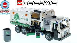 YouTube Thumbnail LEGO Technic 42167 MACK LR Electric Müllwagen Review Deutsch