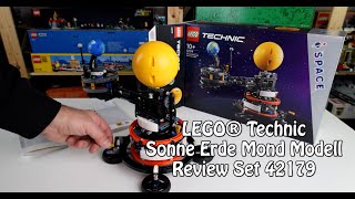 YouTube Thumbnail Review LEGO Sonne Erde Mond Modell (Technic Set 42179)