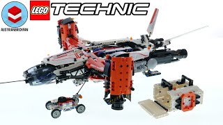 YouTube Thumbnail LEGO Technic 42181 VTOL Heavy Cargo Spaceship LT81 Speed Build Review