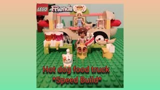 YouTube Thumbnail Lego Friends 🌭Hot Dog Food Truck🌭 *Speed Build* Set 42633 #legofriends #lego