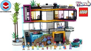 YouTube Thumbnail LEGO Friends 42639 Andrea&#39;s Modern Mansion – LEGO Speed Build Review