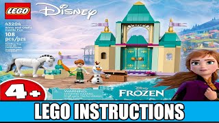 YouTube Thumbnail LEGO Instructions | Disney | 43204 | Anna and Olaf&#39;s Castle Fun  (All Books)