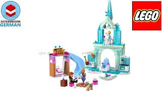 YouTube Thumbnail LEGO Disney Frozen 43238 Elsas Eispalast – LEGO Speed Build Review