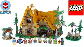 YouTube Thumbnail LEGO Disney 43242 Die Hütte von Schneewittchen und den sieben Zwergen – LEGO Speed Build Review