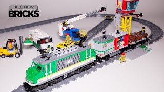 YouTube Thumbnail Lego City 60198 Cargo Train with Powered Up App Speed Build