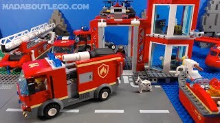 YouTube Thumbnail LEGO City Burger Bar Fire Rescue 60214.