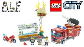 YouTube Thumbnail Lego City 60214 Burger Bar Fire Rescue Speed Build