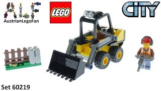 YouTube Thumbnail Lego City 60219 Construction Loader Speed Build