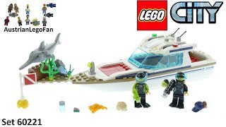 YouTube Thumbnail Lego City 60221 Diving Yacht Speed Build