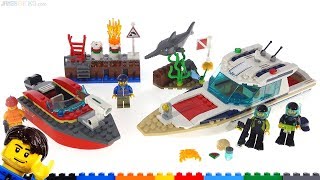 YouTube Thumbnail LEGO City Diving Yacht &amp; Dock Side Fire reviews! 60213 60221