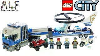 YouTube Thumbnail LEGO City 60244 Police Helicopter Transport - Lego Speed Build Review