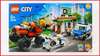 YouTube Thumbnail LEGO 60245 City Police Monster Truck Heist Speed Build Review
