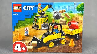YouTube Thumbnail LEGO CITY 60252 | BULDOŻER BUDOWLANY | RECENZJA