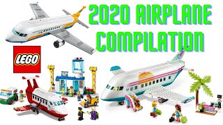 YouTube Thumbnail LEGO 2020 Speed Build Review Compilation of Airplane sets 41429 60261 60262
