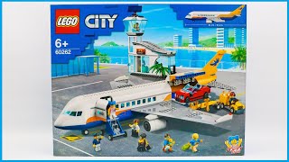 YouTube Thumbnail LEGO City 60262 Passenger Airplane Speed Build Review