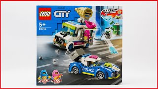 YouTube Thumbnail Lego City 60314 Ice Cream Truck Police Chase Speed Build