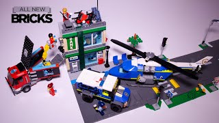 YouTube Thumbnail Lego City 60317 Police Chase at the Bank Speed Build