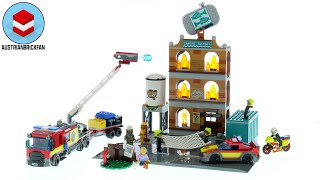 YouTube Thumbnail LEGO City 60321 Fire Brigade - LEGO Speed Build Review