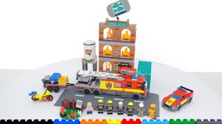 YouTube Thumbnail LEGO City Fire Brigade set 60321 review! Good gimmicks &amp; use of space, plain designs &amp; high price