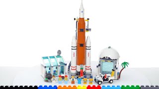 YouTube Thumbnail LEGO City (Space) Rocket Launch Center 60351 review! Their *best* toy rocket &amp; launch pad ever