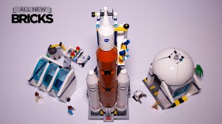 YouTube Thumbnail Lego City 60351 Artemis I Rocket Launch Center Speed Build