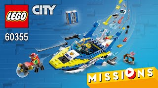 YouTube Thumbnail LEGO City Water Police Detective Missions (60355)[278 pcs] Building Instructions | Top Brick Builder