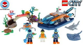 YouTube Thumbnail LEGO City 60377 Explorer Diving Boat - LEGO Speed Build Review