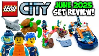 YouTube Thumbnail Exclusive LEGO Sea Creatures! | LEGO City Explorer Diving Boat Review! Set 60377