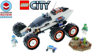 YouTube Thumbnail LEGO City 60431 Weltraum Rover mit Außerirdischen Review Deutsch