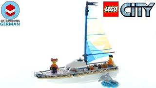 YouTube Thumbnail LEGO City 60438 Segelboot – LEGO Speed Build