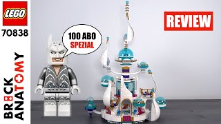 YouTube Thumbnail Ein skurriler Space Palast mit viel Farbe - LEGO 70838 Aufbau Doku (100 Abo Spezial)