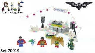 YouTube Thumbnail Lego Batman Movie 70919 The Justice League Anniversary Party - Lego Speed Build Review