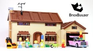 YouTube Thumbnail Lego The Simpsons House 71006 build and review