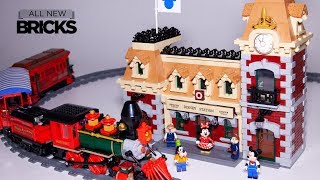YouTube Thumbnail Lego Disney 71044 Disney Train and Station Speed Build