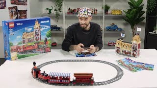 YouTube Thumbnail LEGO Disney Train and Station | Designer Video 71044