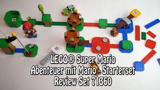 YouTube Thumbnail LEGO Super Mario Starterset (71360) Review deutsch