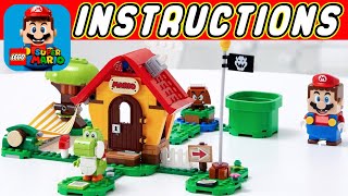 YouTube Thumbnail LEGO Mario&#39;s House and Yoshi Set Instructions | LEGO 71367 | Super Mario Expansion Set