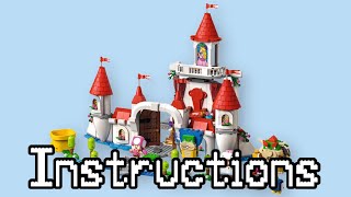 YouTube Thumbnail LEGO Mario: Peach’s Castle set Instructions | Set 71408