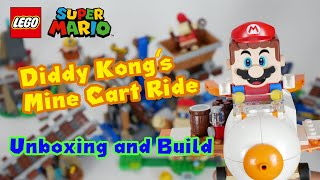 YouTube Thumbnail Air, Land, and Sea! LEGO Mario - 71425 Diddy Kong&#39;s Mine Cart Ride Expansion Set Unboxing and Build