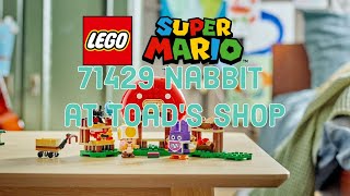YouTube Thumbnail LEGO Super Mario 71429 Nabbit at Toads Shop Expansion set Playthrough