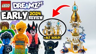 YouTube Thumbnail The Sandman&#39;s Tower EARLY 2024 Review (BOTH BUILDS!) LEGO Dreamzzz Set 71477