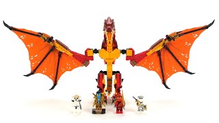 YouTube Thumbnail LEGO Ninjago Legacy Set 71753 - Kais Feuerdrache aus 2021 / 10 Jahre LEGO Ninjago