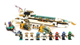 YouTube Thumbnail LEGO Ninjago Set 71756 - Wassersegler / Hydro Bounty / Set zur Staffel 15 / Review deutsch